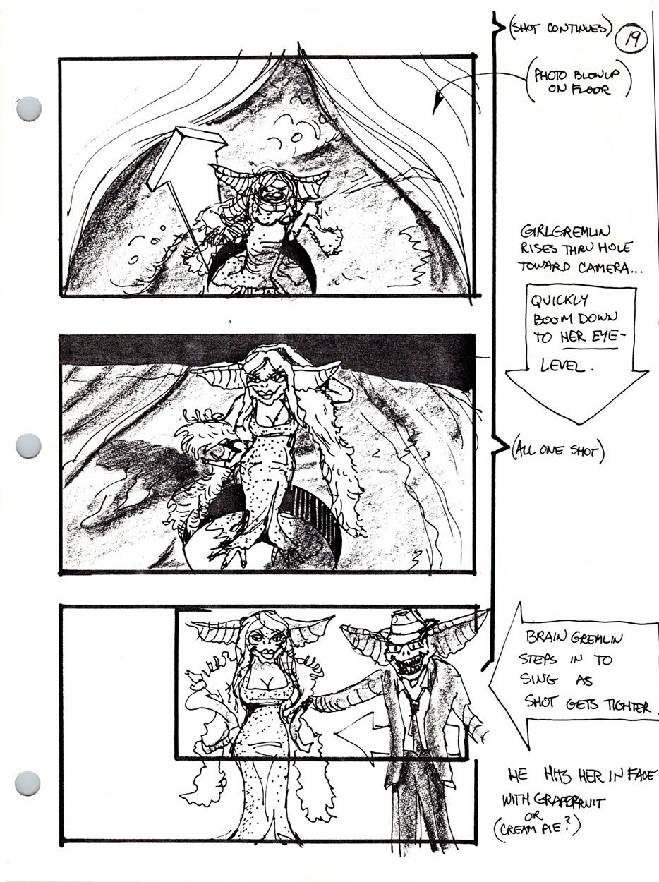 Greta Gremlin storyboards