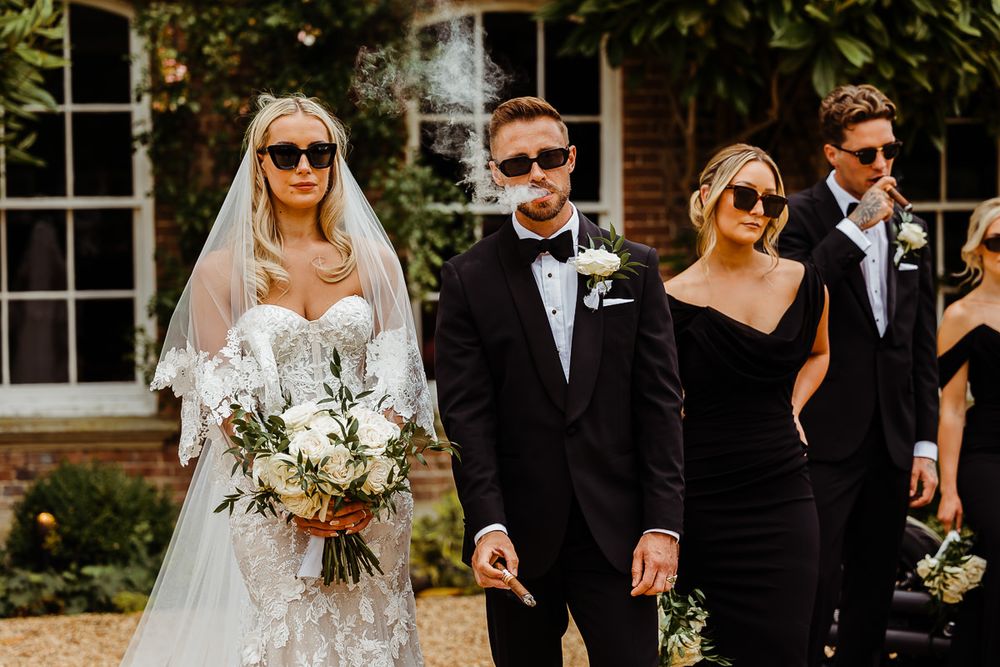 cotswolds wedding stylish couple syrencot