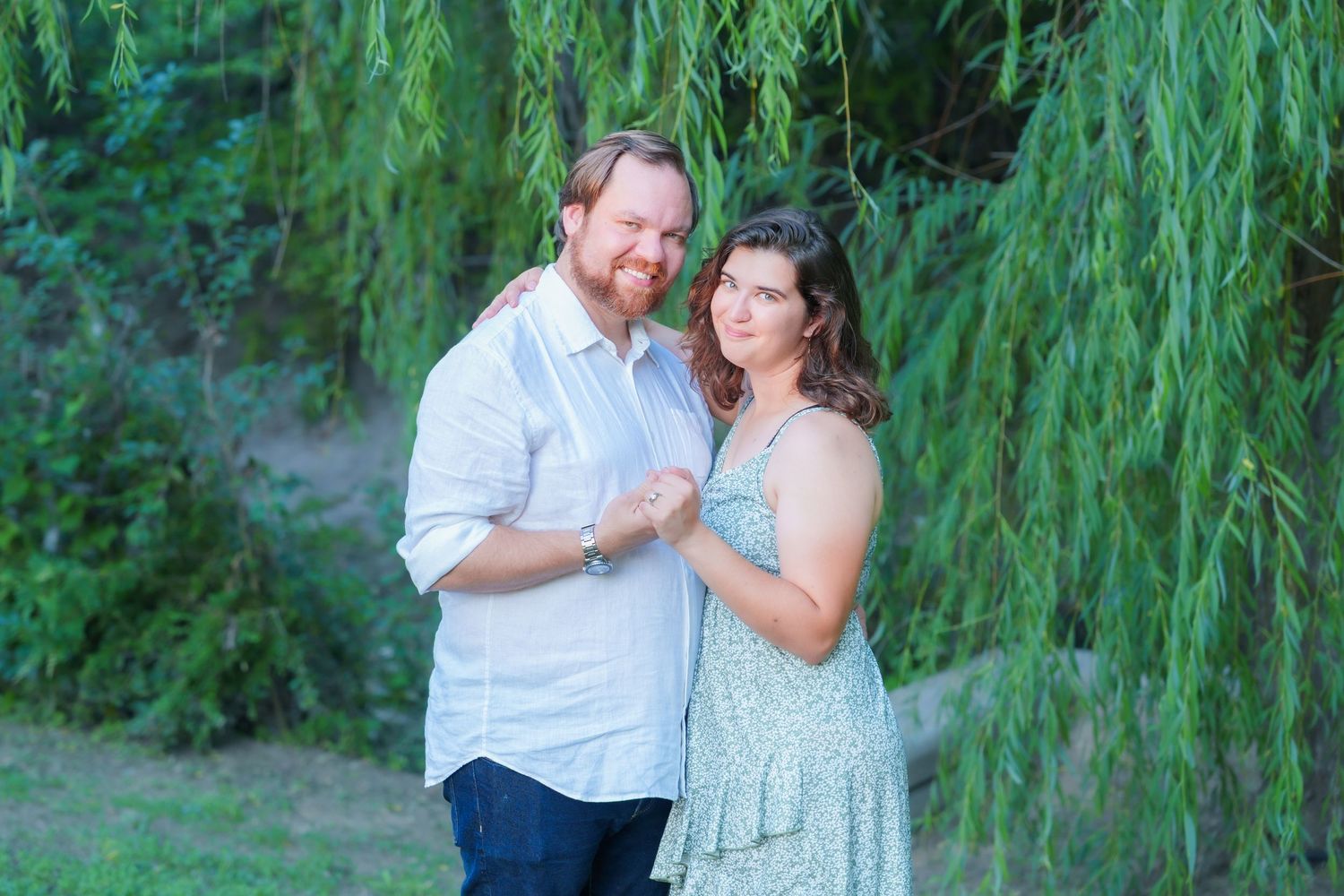 engagement session couple wedding photography Airfield Falls Trailhead & Conservation Park Fort Worth, Texas Dallas photographer couple pose
