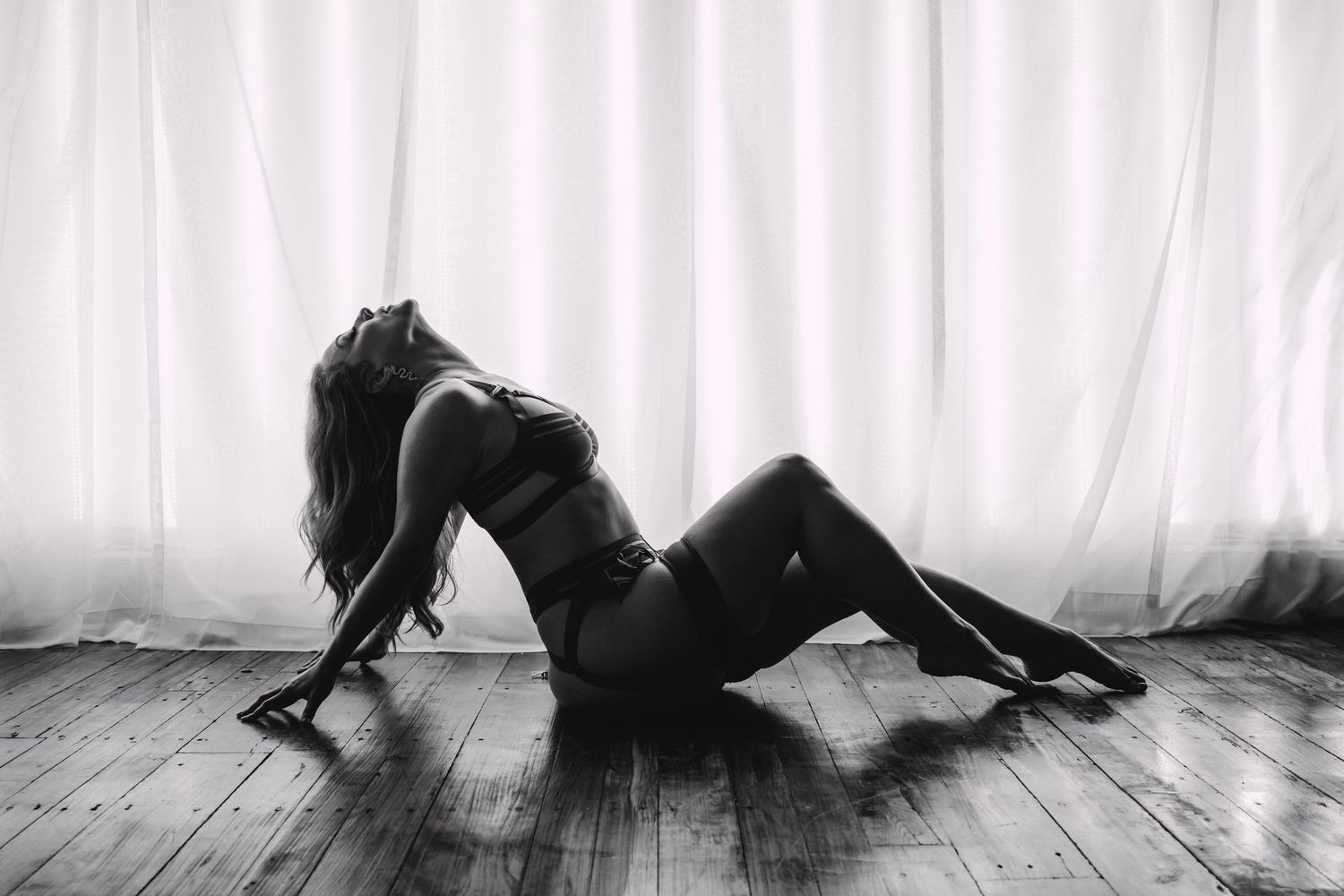 Moody Boudoir Detail of Woman in the Fine Art Nude Luxe Set | Artistic Intimate Photography Venice, FL
