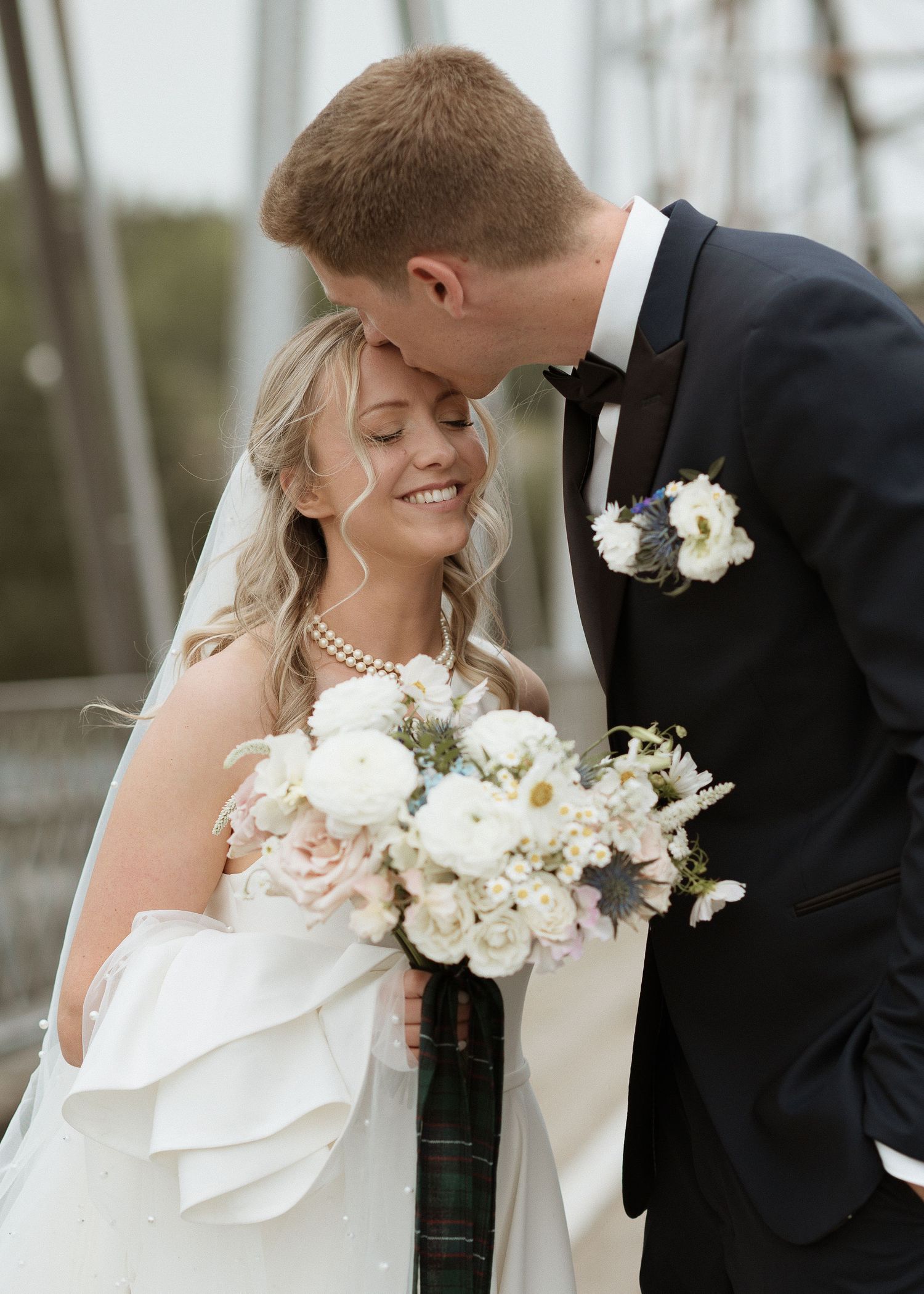 Bride and groom portrait
