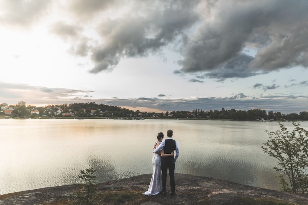 Bröllopsfotograf i Stockholm. Photo By Anna Jarlhäll. Golden hour