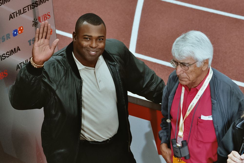 Athletissima 2004, Lausanne, Switzerland
Leroy Burrell by Boris Acquadro (RTS)
Sandra DAENGELI, impacts.photo, @sdaengeli, @impacts.photo