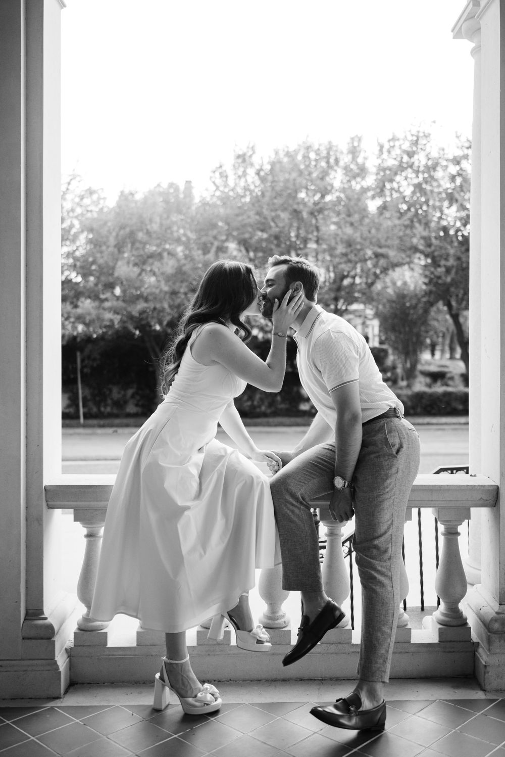 Aldredge House engagement photography in Dallas Texas.