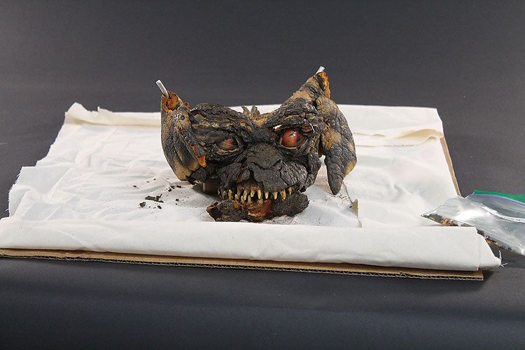 Pre-restoration Gremlin head