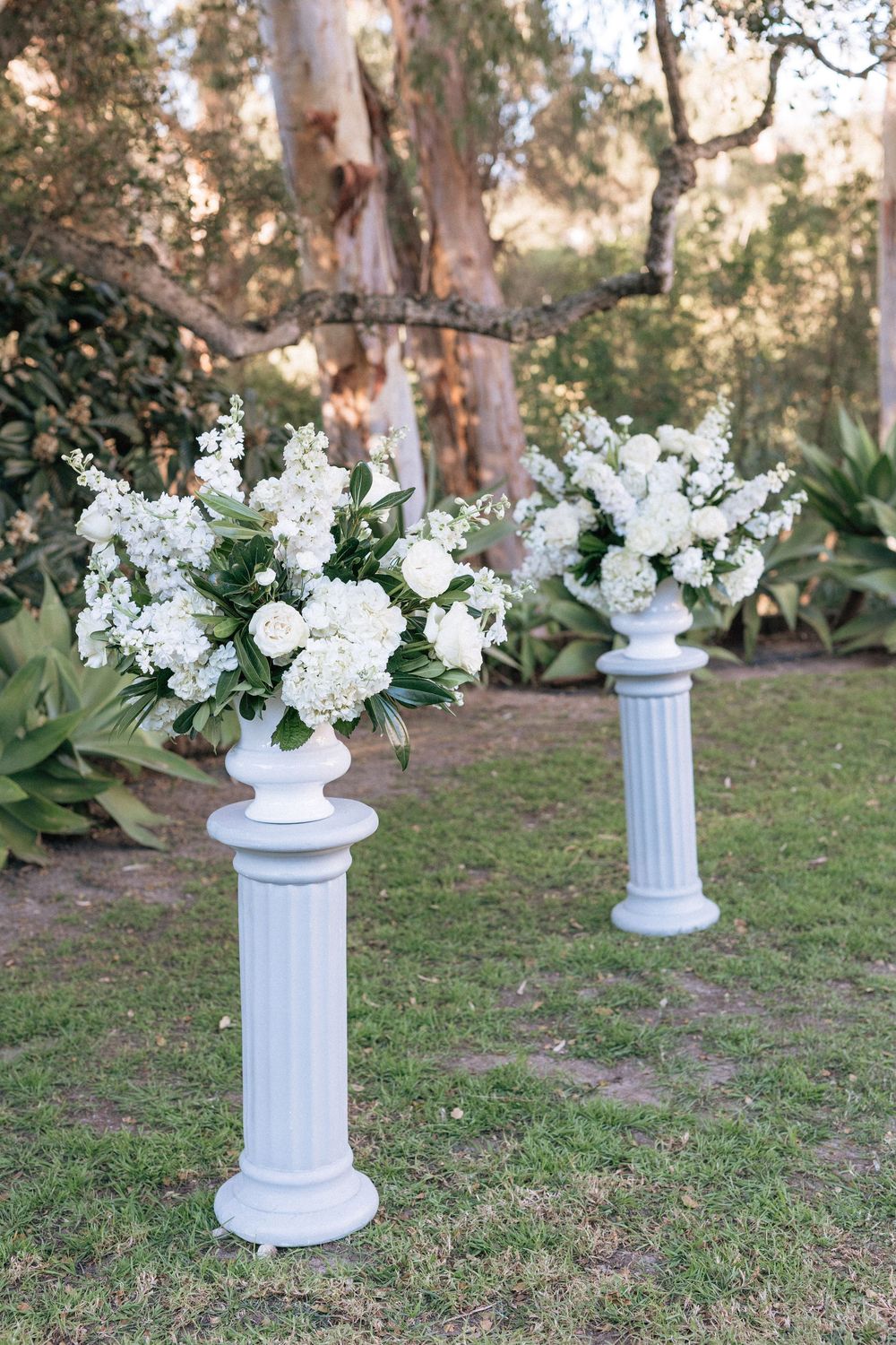 Nostalgic 35mm film portrait in a Santa Barbara garden layout. Fine balance of direction over stiff posing.