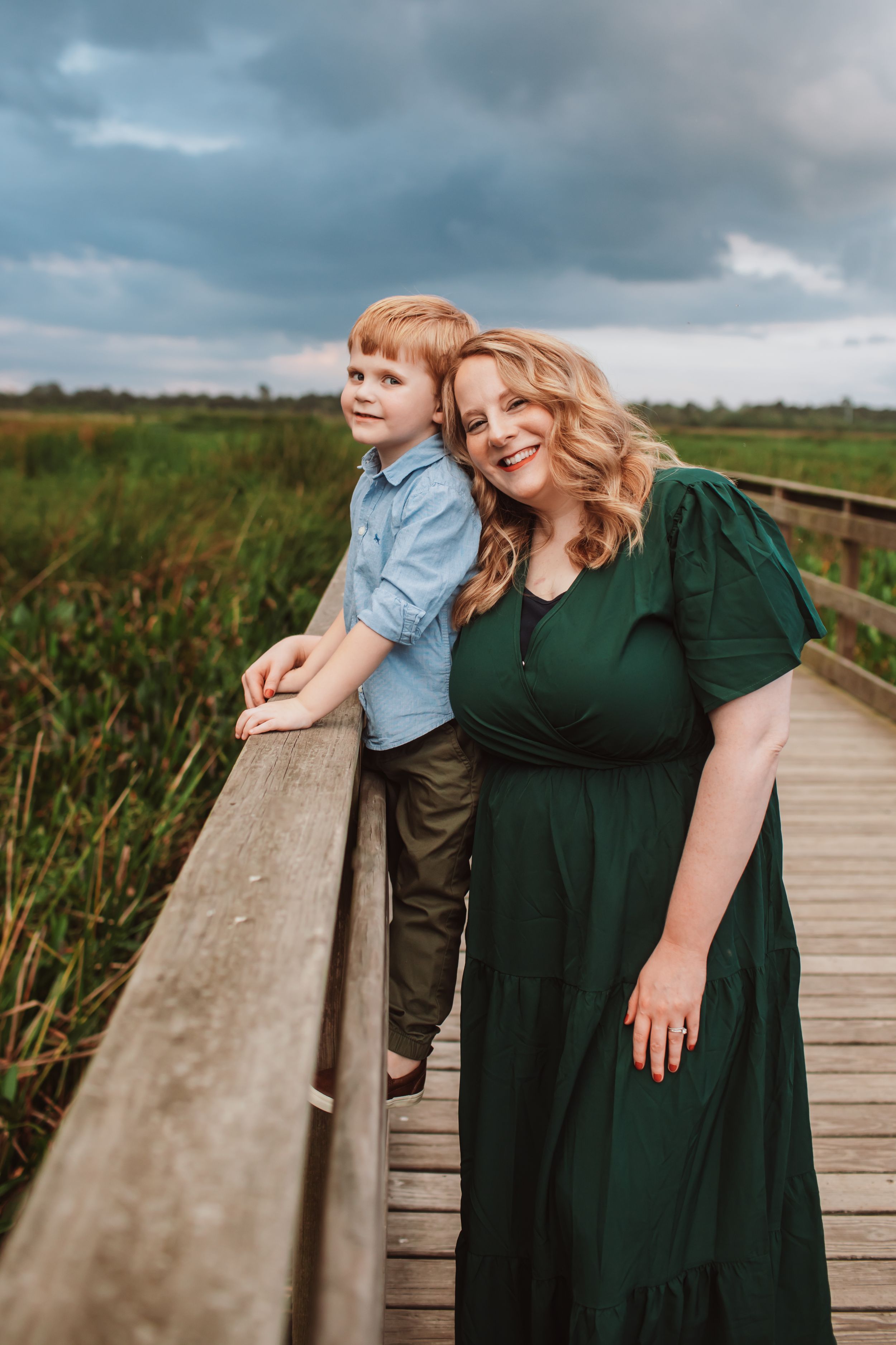 Family portrait session in Southeast Texas with natural outdoor lighting