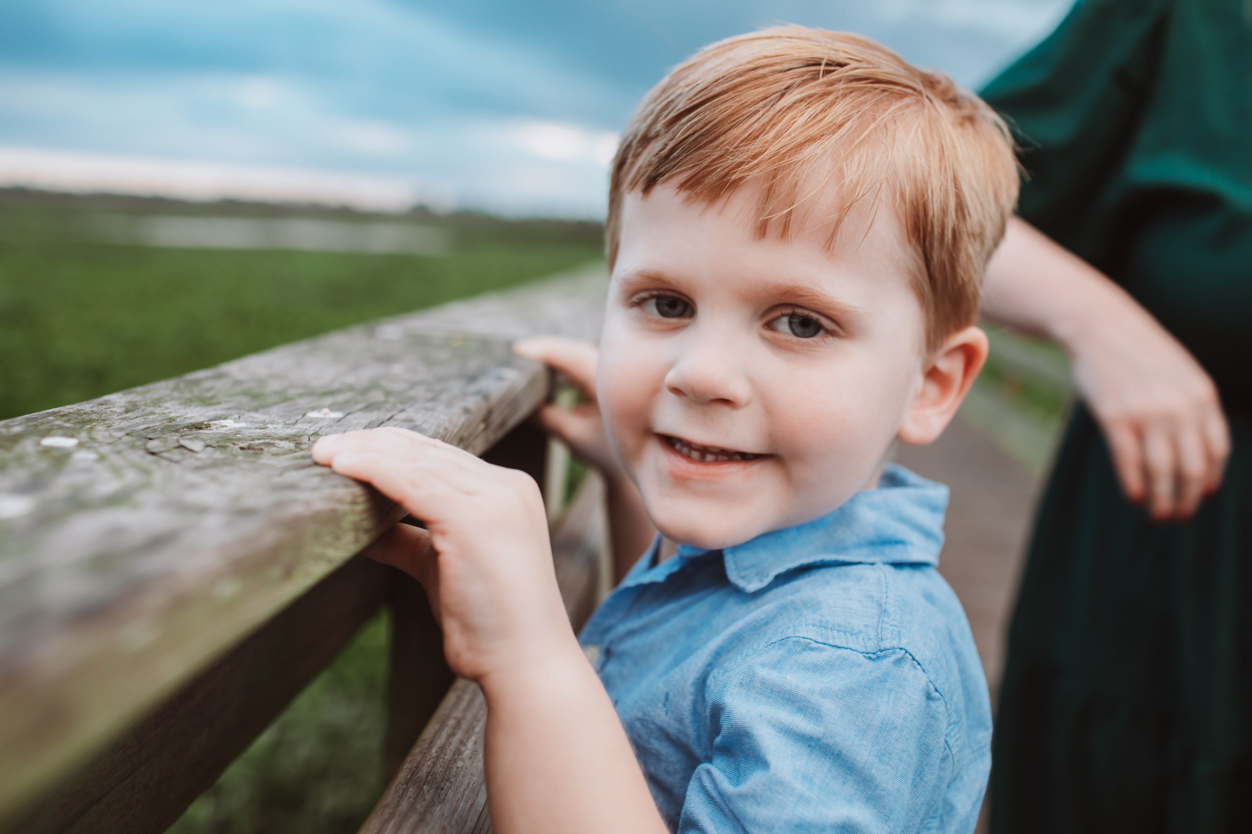 Family portrait session in Southeast Texas with natural outdoor lighting