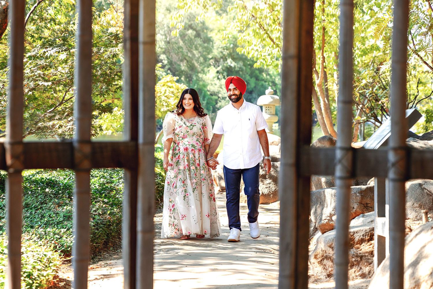 beautiful maternity photo captured in fresno,ca's Japanese gardens.