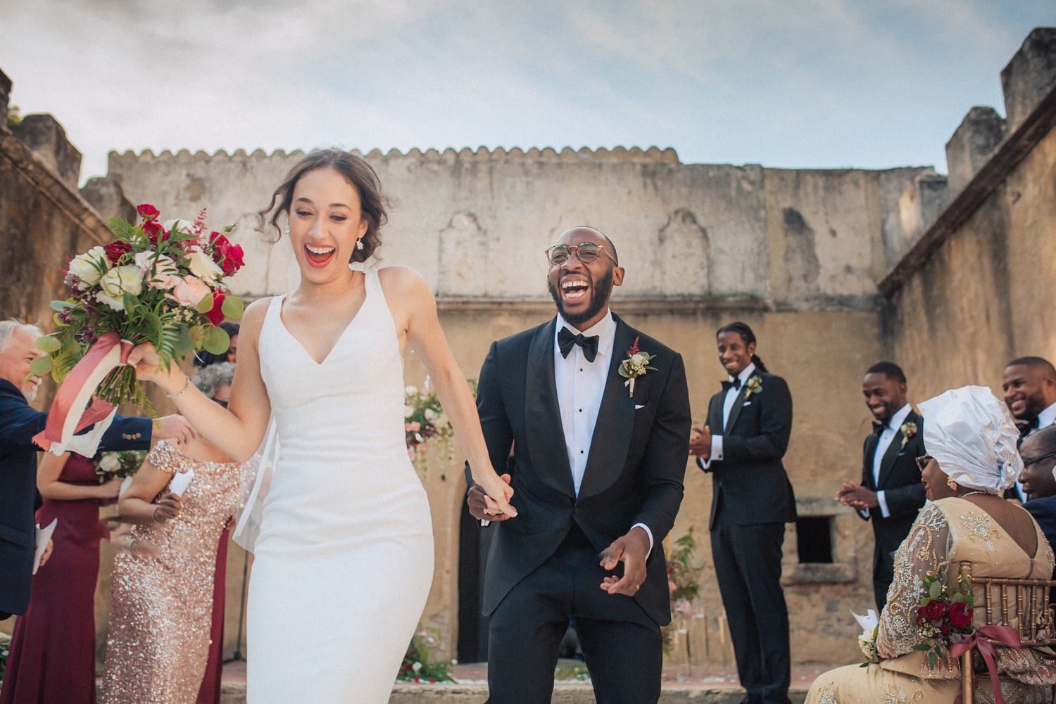 Romantic afro american destination wedding in Portugal — captured with cinematic flair at Penha Longa. By Regina Wedding Photographer Lisbon