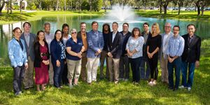 Florida Atlantic University Department of History outdoors group photo Jeffrey Tholl photography