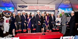 Florida Atlantic University Schmidt Family Complex ground breaking Jeffrey Tholl photography
