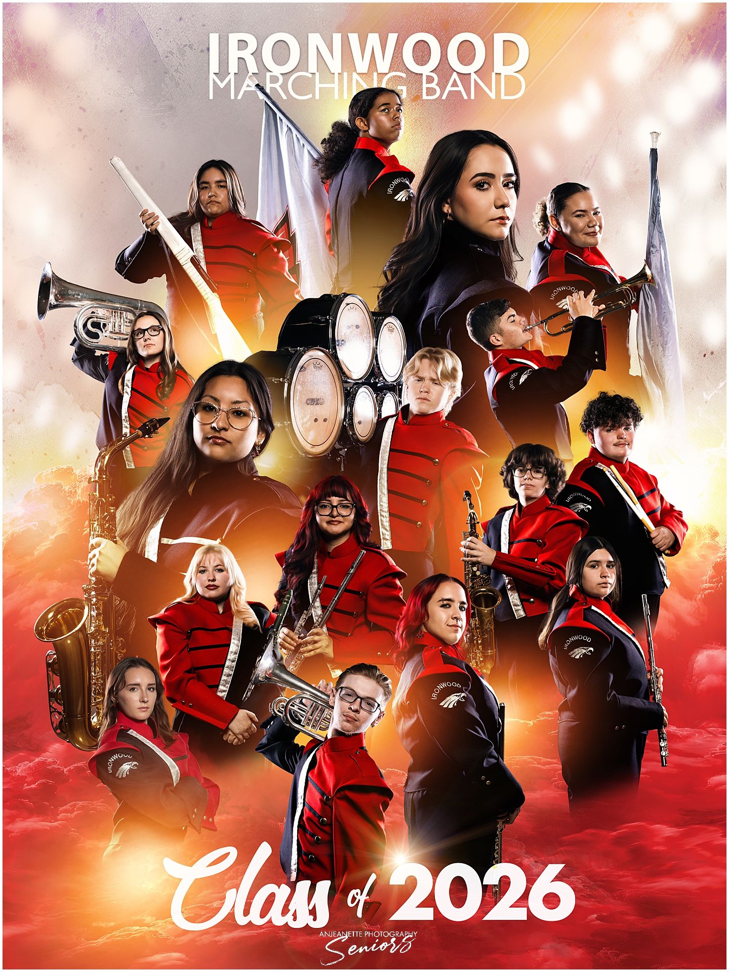 AZMBA WGAZ ABODA AZ Banners Marching Band group photos Pictures Phoenix Anjeanette Photography senior pictures www.phoenixteamphotography