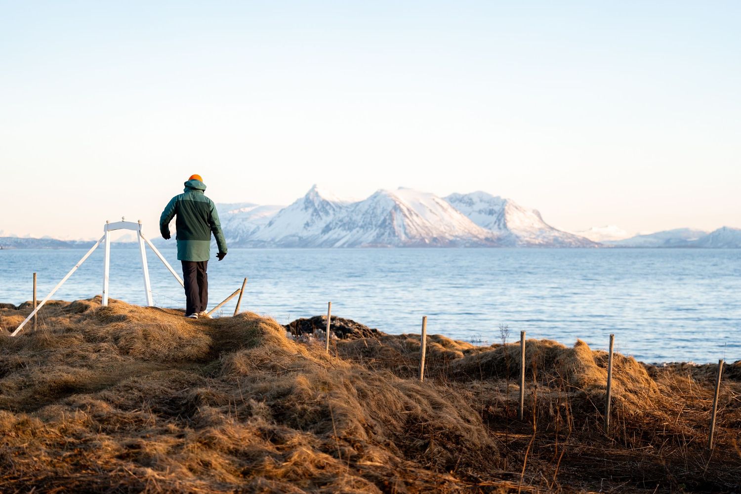 paysage randonnée lofoten hiver