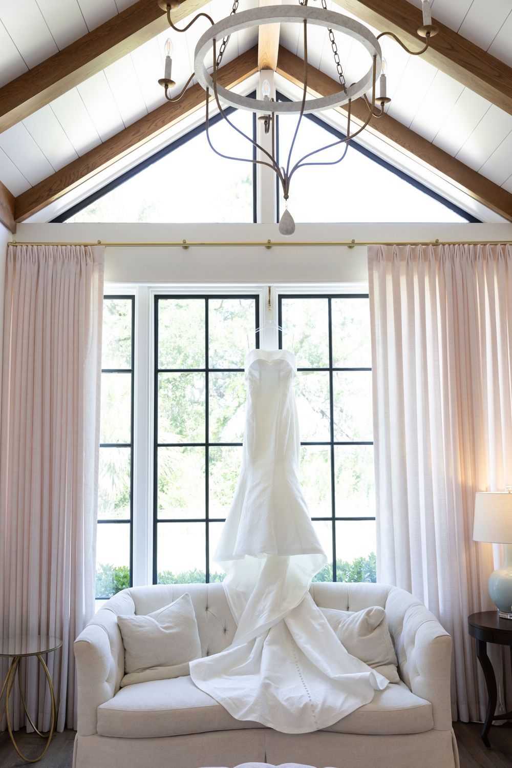 bride dress luxury beach st simons wedding palm trees forbes farm