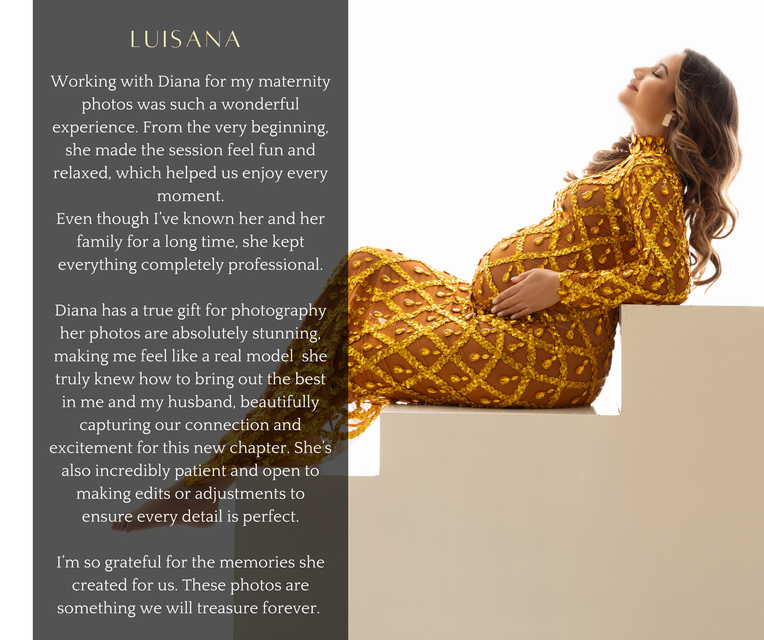 luxury maternity photoshoot