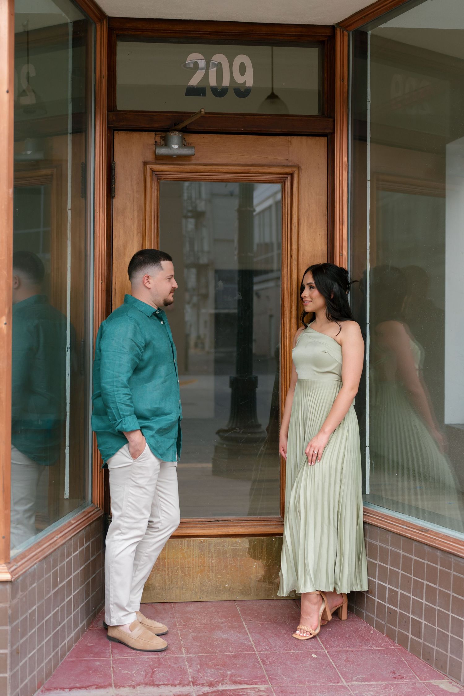 Engagement photo session in Downtown El Paso