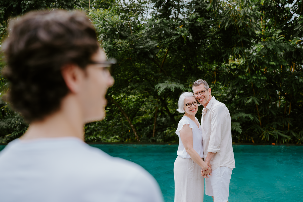 Family photography services at Adiwana Suweta capturing warm and joyful moments.