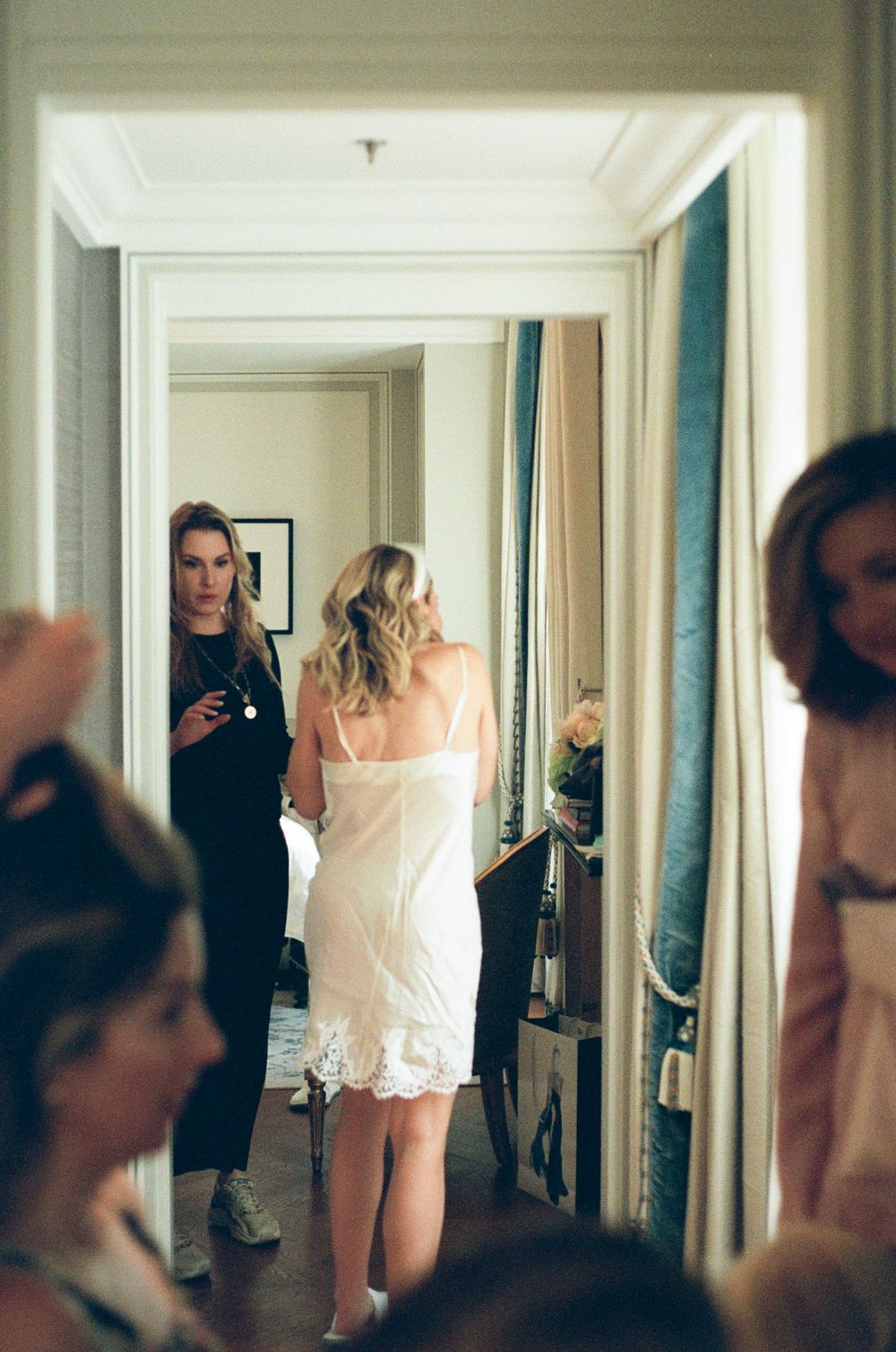Paris wedding getting ready photos, Paris wedding detail photos, Hotel de crillon wedding paris, paris film photographer, paris film wedding
