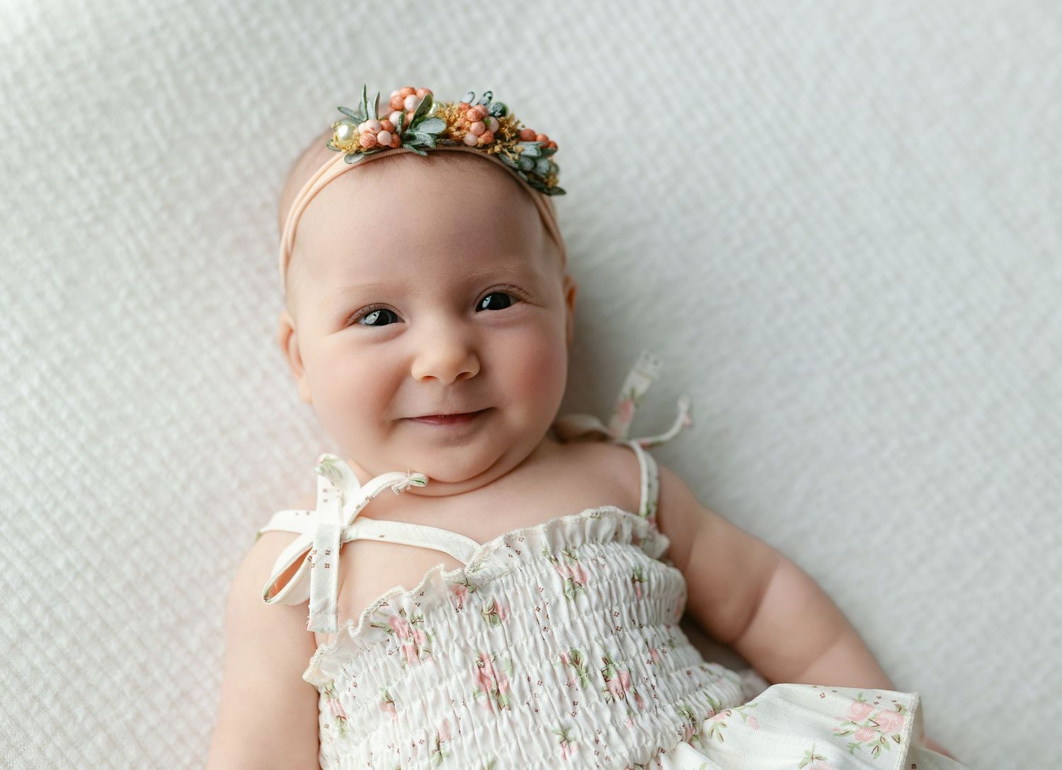 Smiling little girl. Greenville, SC newborn photographer, Easley, SC newborn photographer, Upstate SC newborn photographer