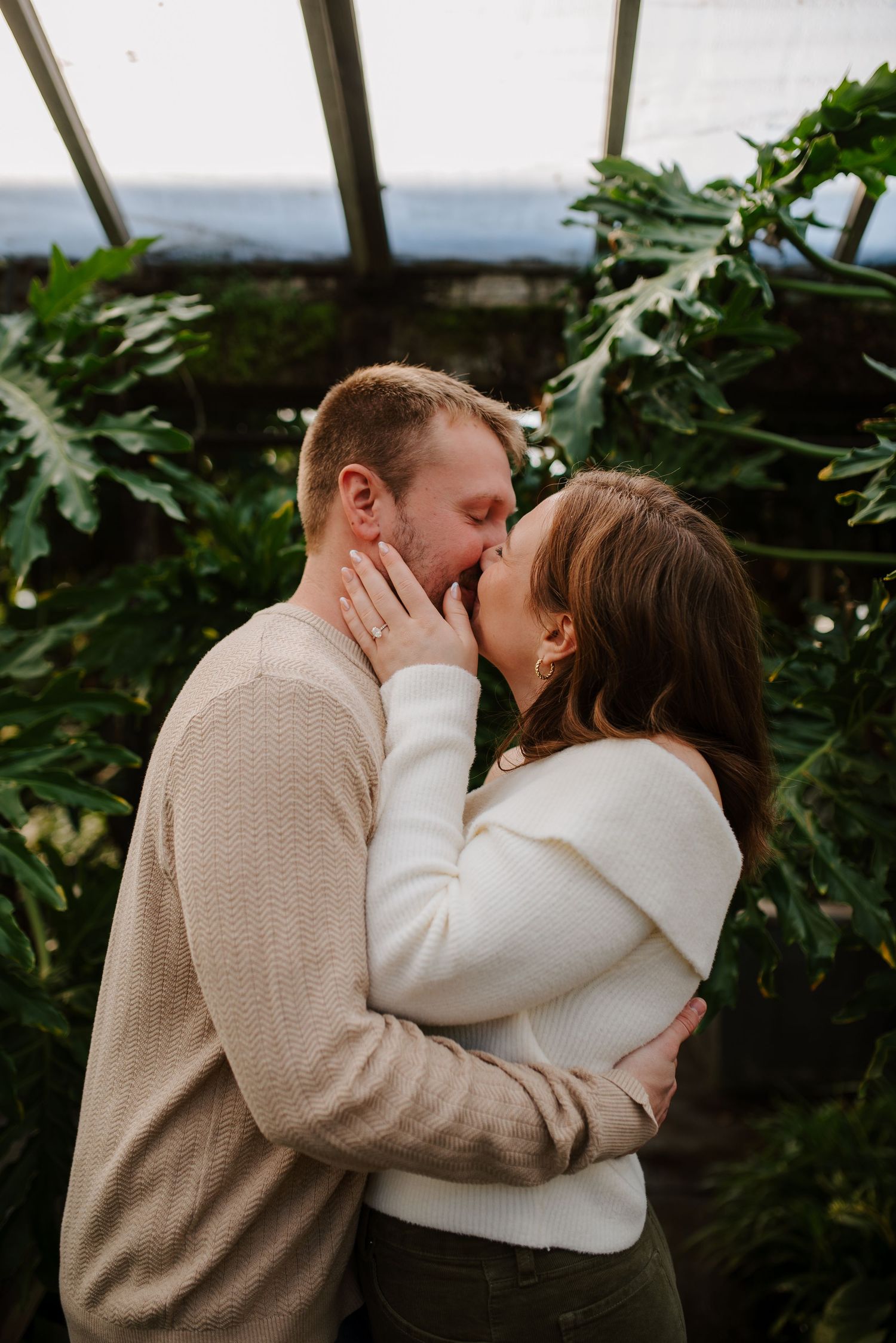 Greenhouse engagement session in Wichita, KS - Plant Kingdom engagement pictures by Jessica Nadine Photography