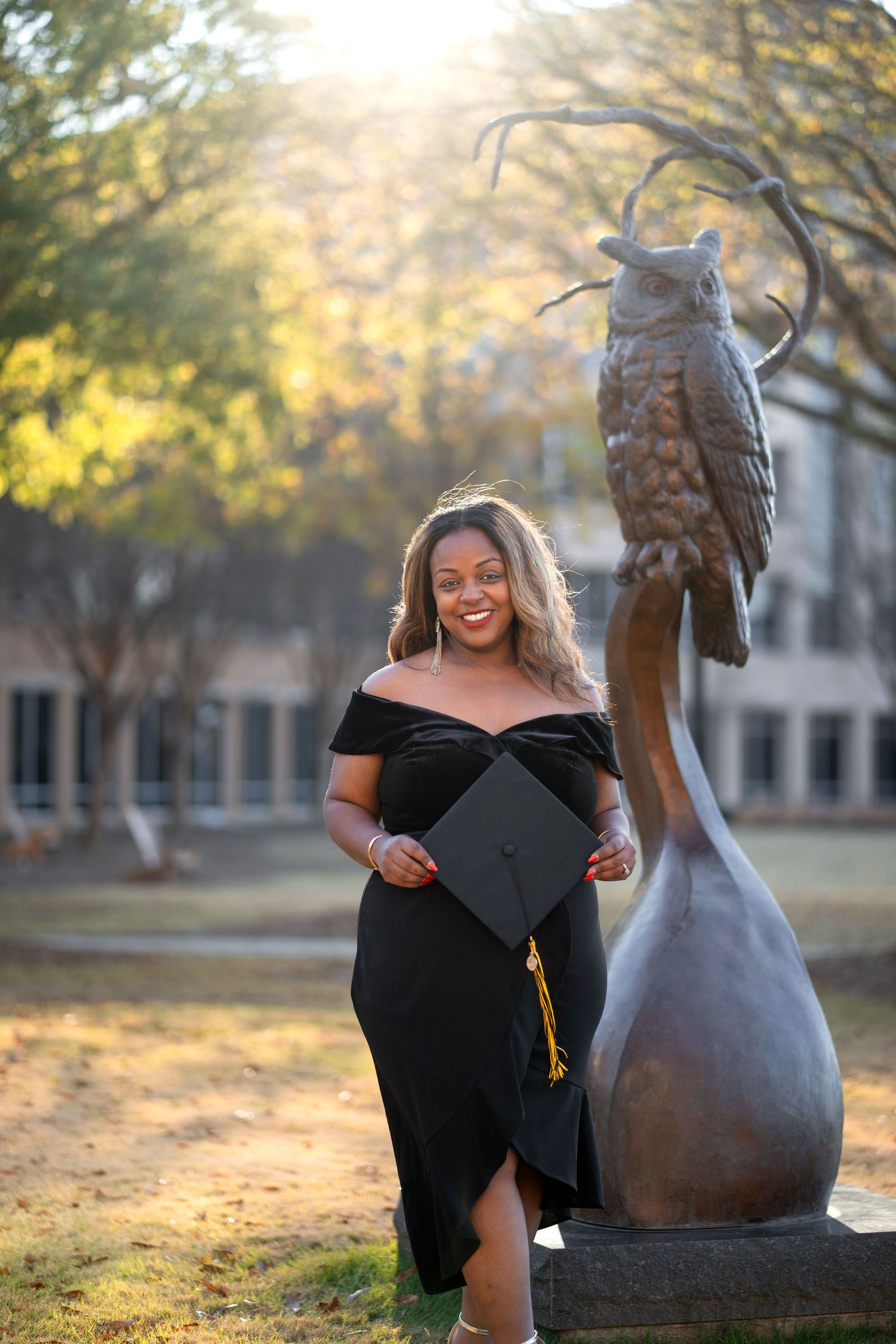 KSU student grad photos in atlanta Georgia before commencement
