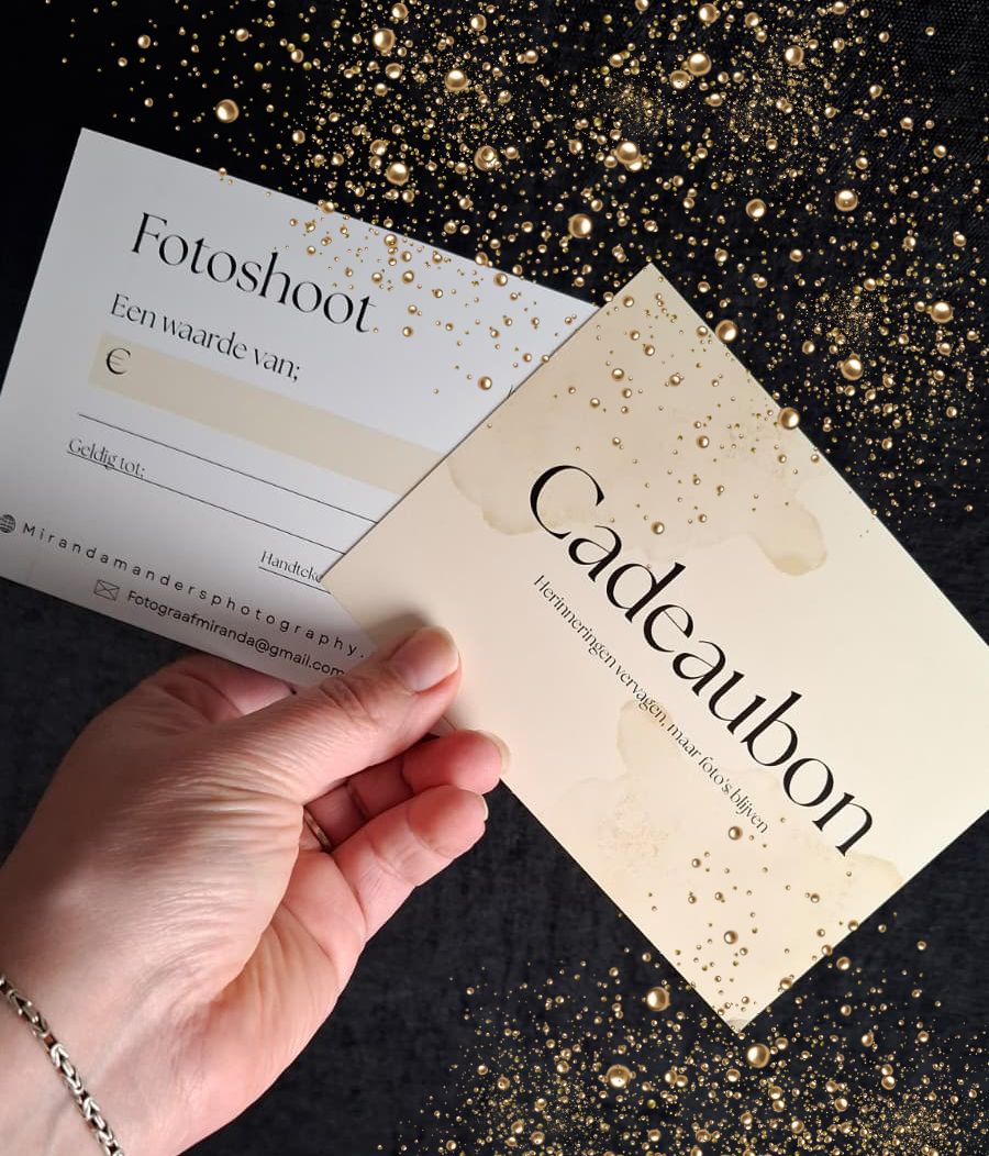 Cadeaubon tekoop bij mirandamandersfotografie