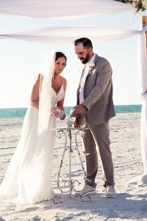 Micro wedding destination beach venue in Tampa, Dunedin, Clearwater, St Pete, Naples, Bradenton, Miami, West Palm, Amelia Island, Florida