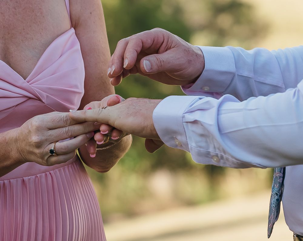 Elopement photography session overlooking the mountains at Wild Lime Cottage Darlington Queensland.