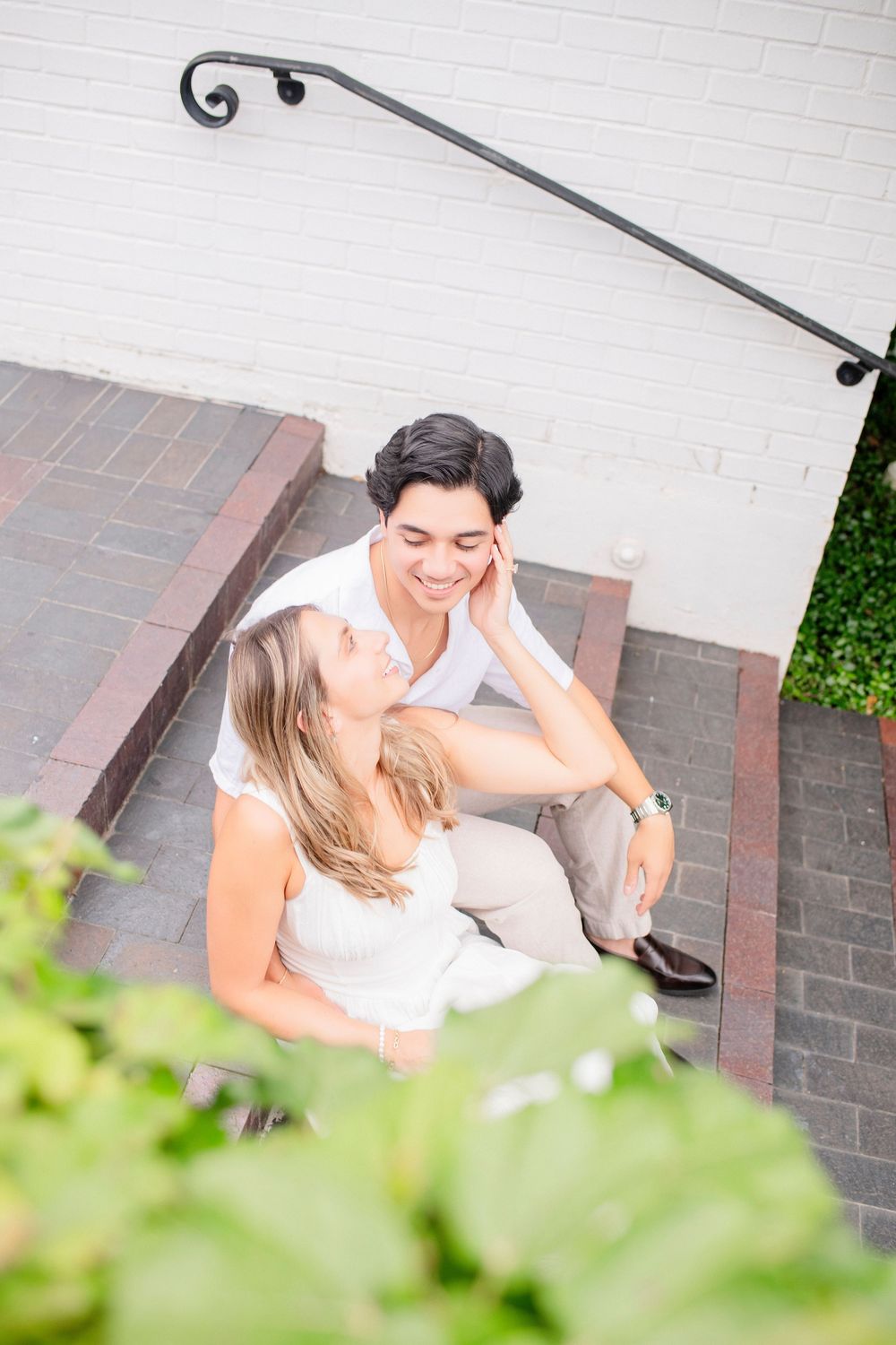 Engagement session at Arlington Hall at Turtle Creek Park in Dallas, Texas by The GRACE Pictures
