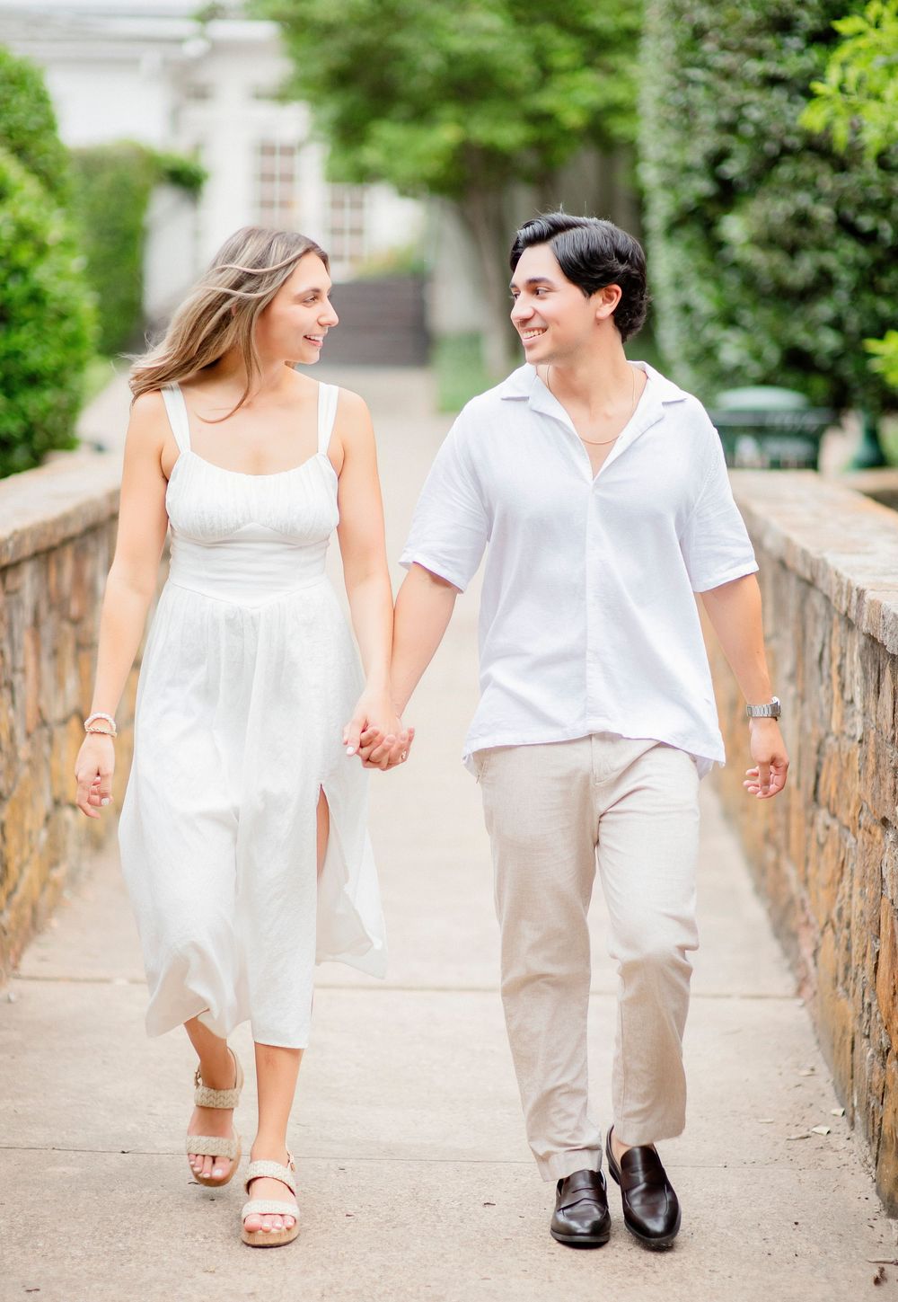 Engagement session at Arlington Hall at Turtle Creek Park in Dallas, Texas by The GRACE Pictures