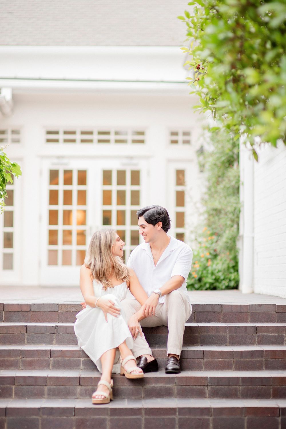 Engagement session at Arlington Hall at Turtle Creek Park in Dallas, Texas by The GRACE Pictures