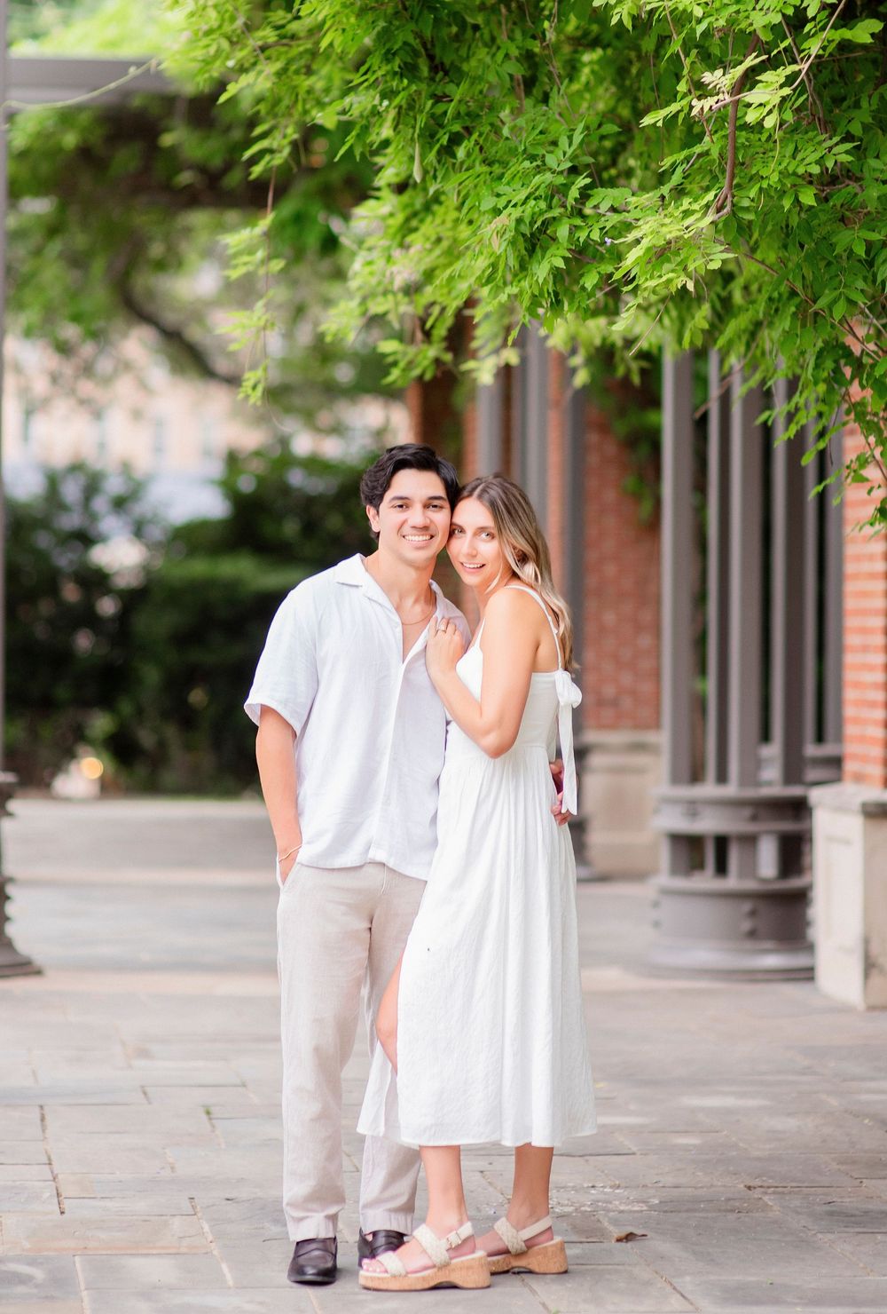 Engagement session at Arlington Hall at Turtle Creek Park in Dallas, Texas by The GRACE Pictures