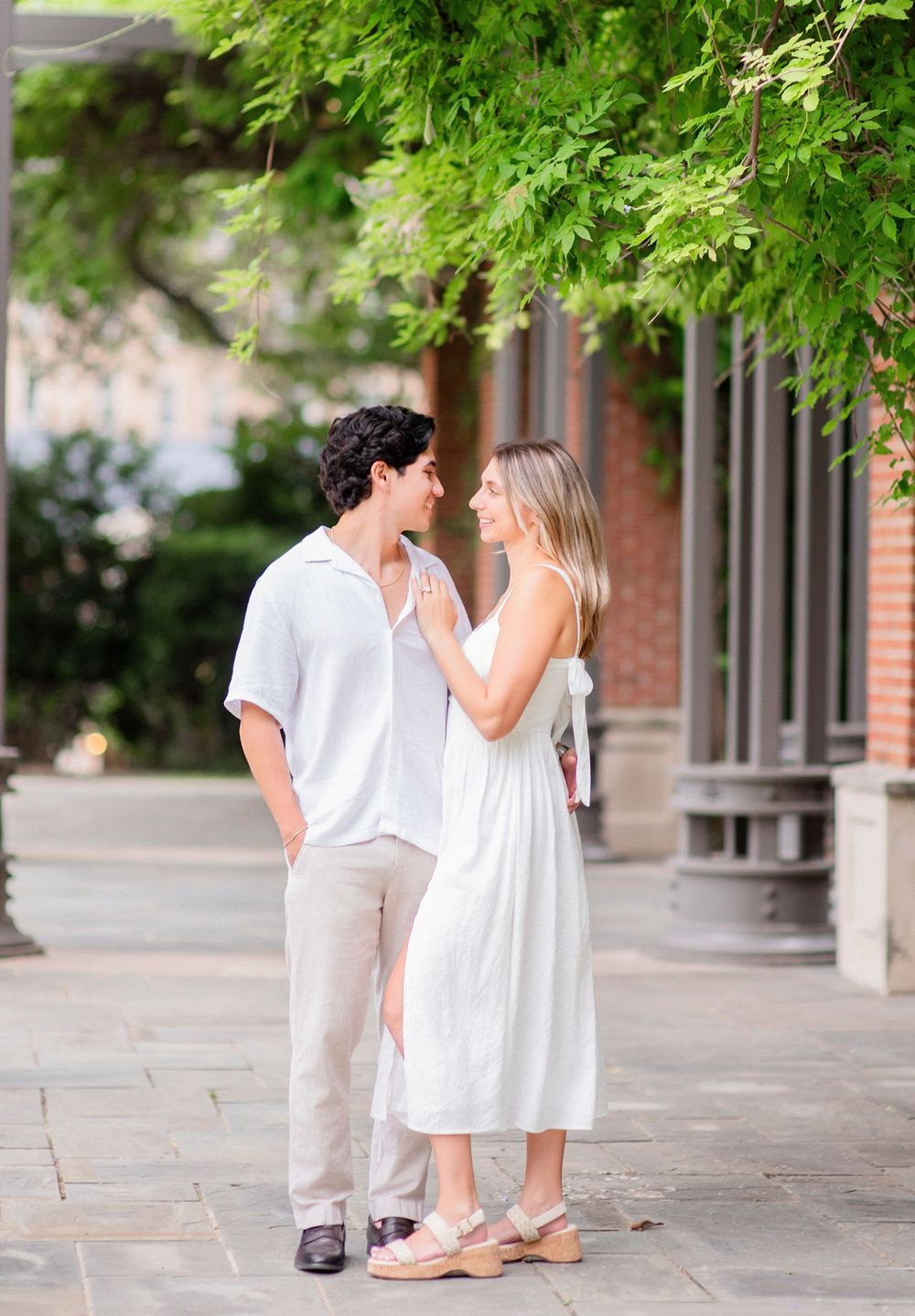 Engagement session at Arlington Hall at Turtle Creek Park in Dallas, Texas by The GRACE Pictures