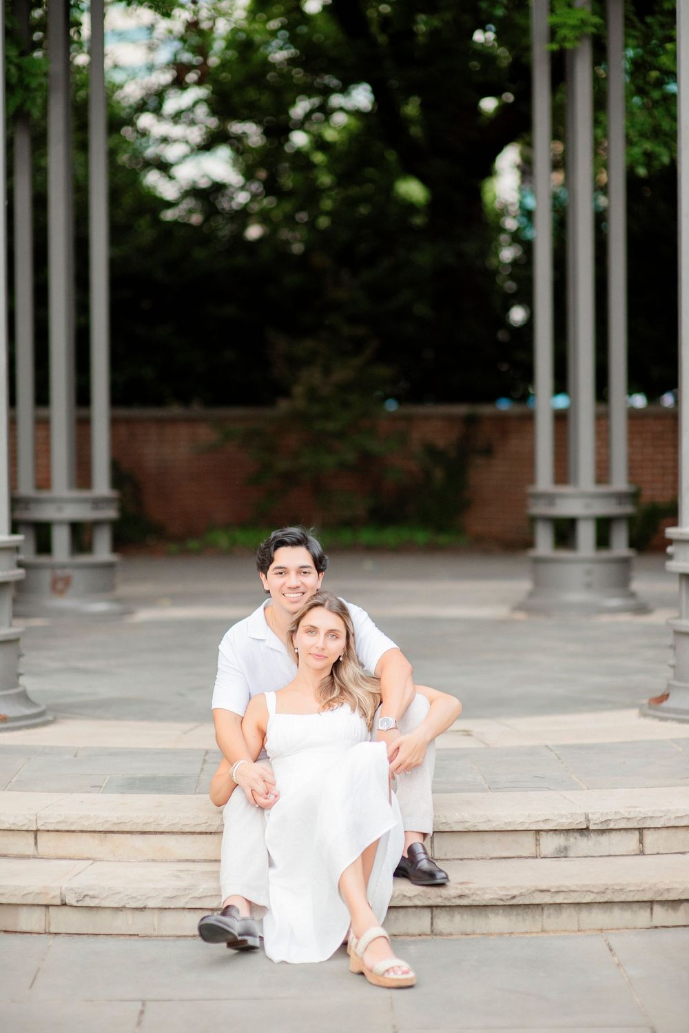 Engagement session at Arlington Hall at Turtle Creek Park in Dallas, Texas by The GRACE Pictures