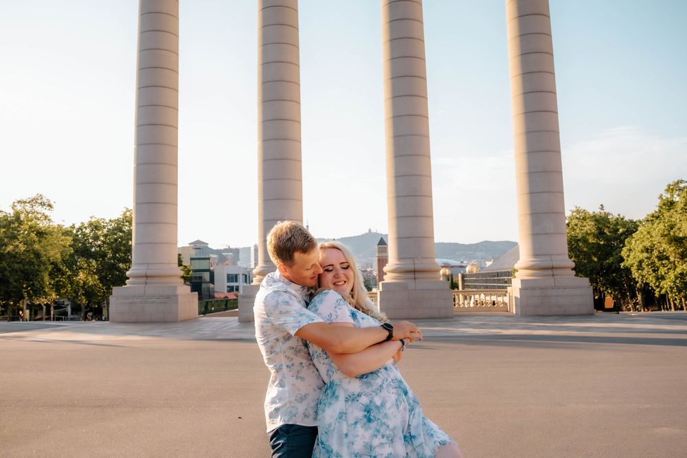 Engagement session at Montjuïc gardens