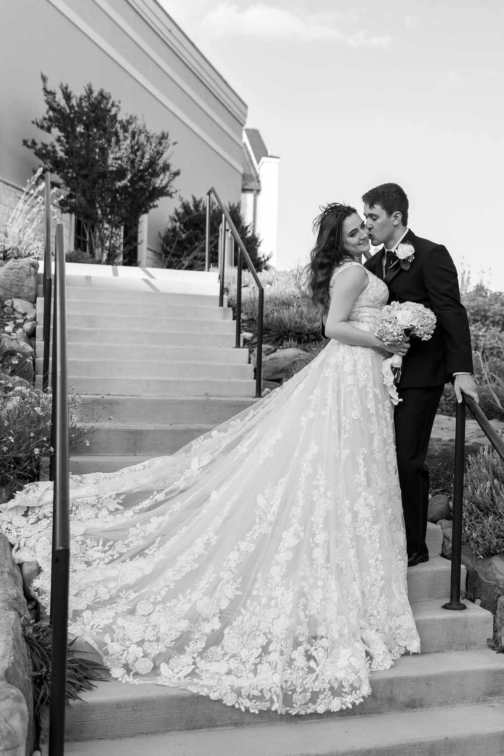 Wedding photography big day getting married Southlake Texas wedding party wedding dress peach powder blue summer candid romantic first look