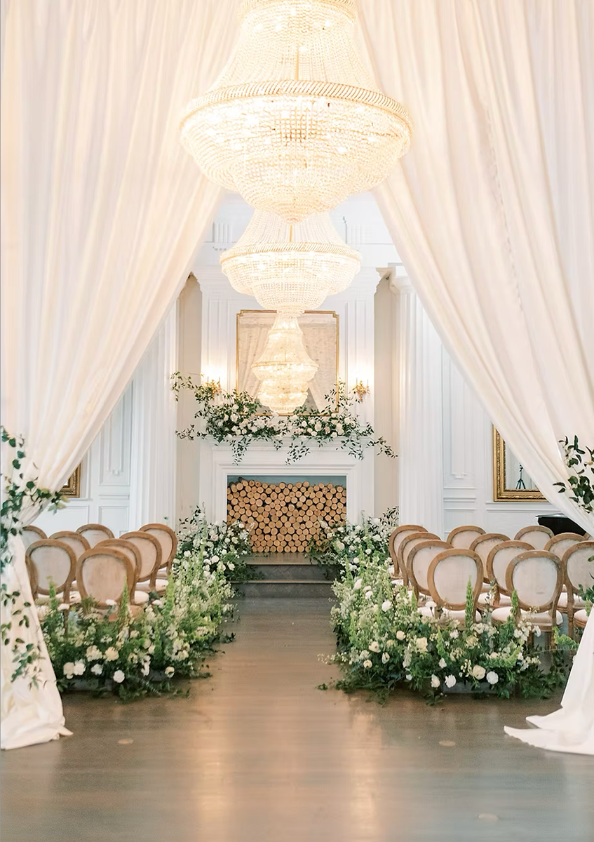 Ceremony setup at the Mason Dallas, a Dallas wedding venue