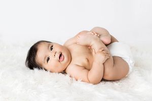 6 month photoshoot in Menifee.