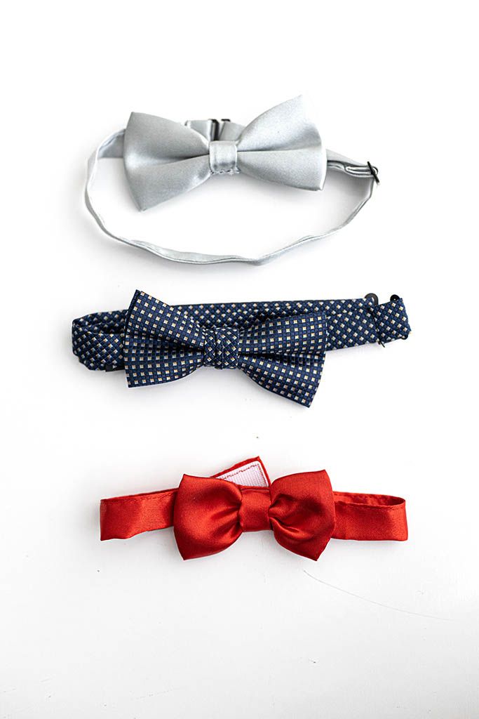 Baby boys bow ties from photography studio.