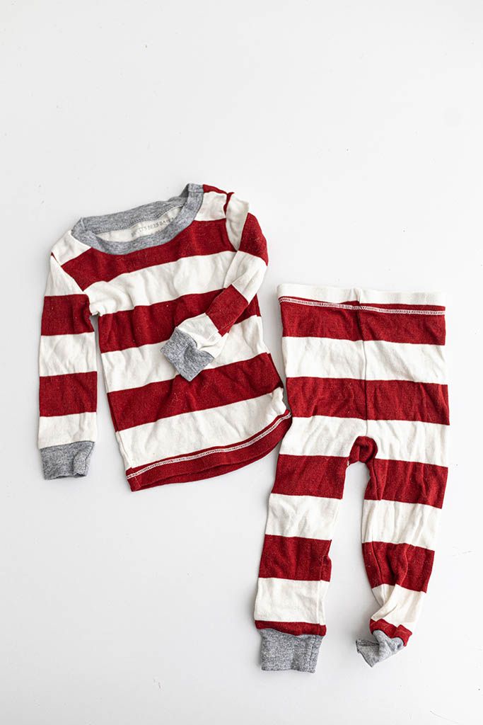 Christmas baby pajamas for baby photoshoot in Southern California.