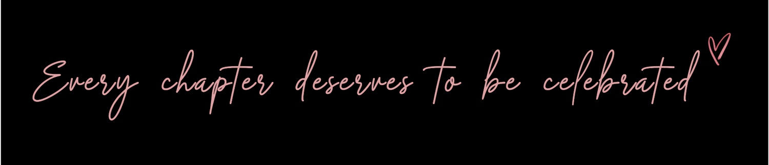 Inspirational handwritten quote in light pink cursive text on a white background with a small heart.