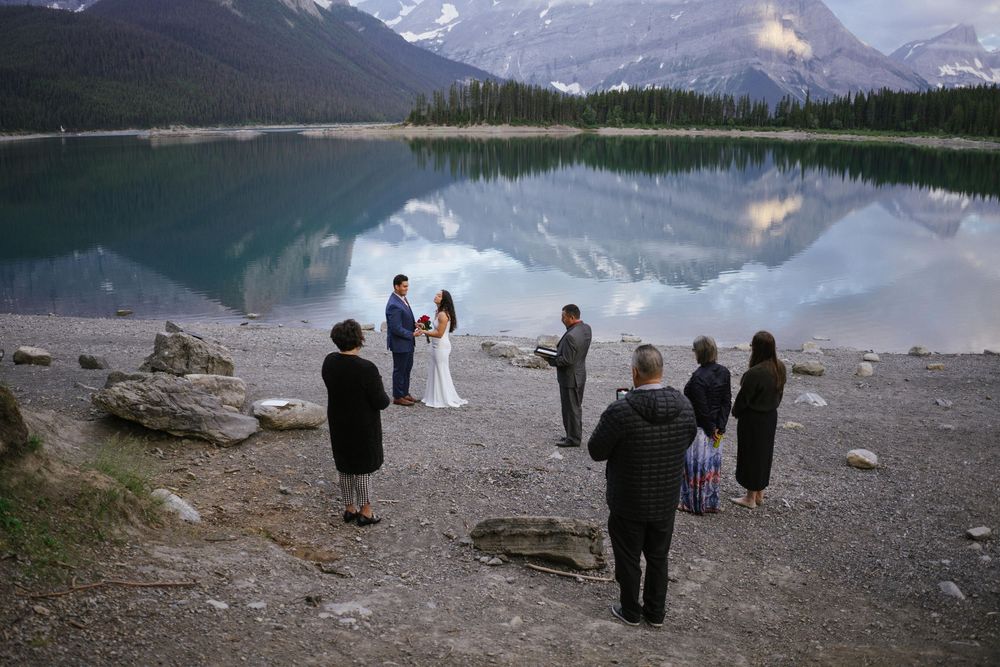 Upper Kananaskis Lake Sunrise Elopement