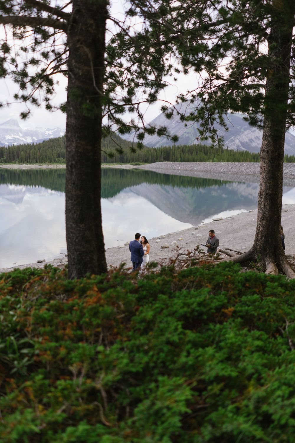 Upper Kananaskis Lake Sunrise Elopement
