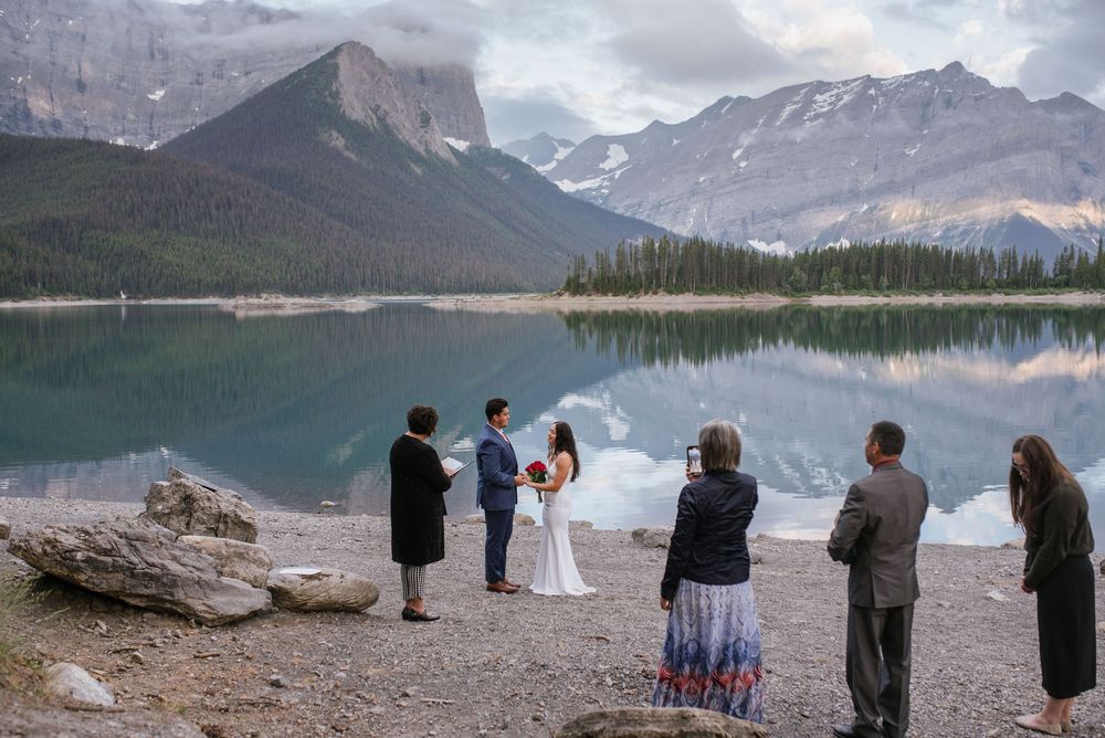 Upper Kananaskis Lake Sunrise Elopement