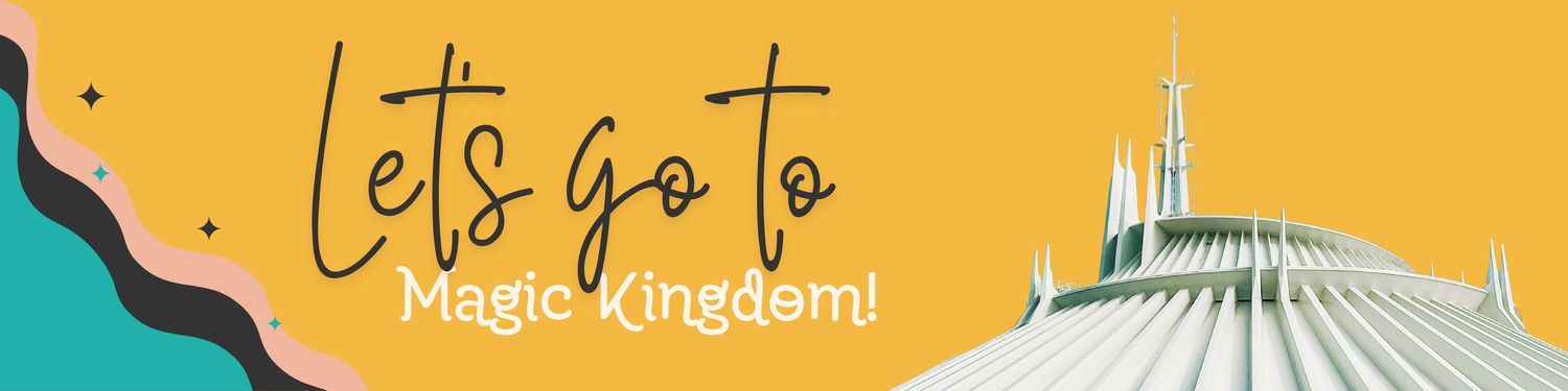 A yellow and white banner design featuring modern geometric shapes and corner elements.