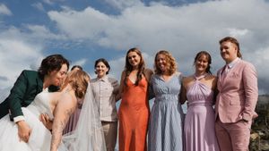 This was a fairytale elopement in Revelstoke, BC with Glacier Helicopters. The mountain top, skyline, and pastel wildflowers were a dream!