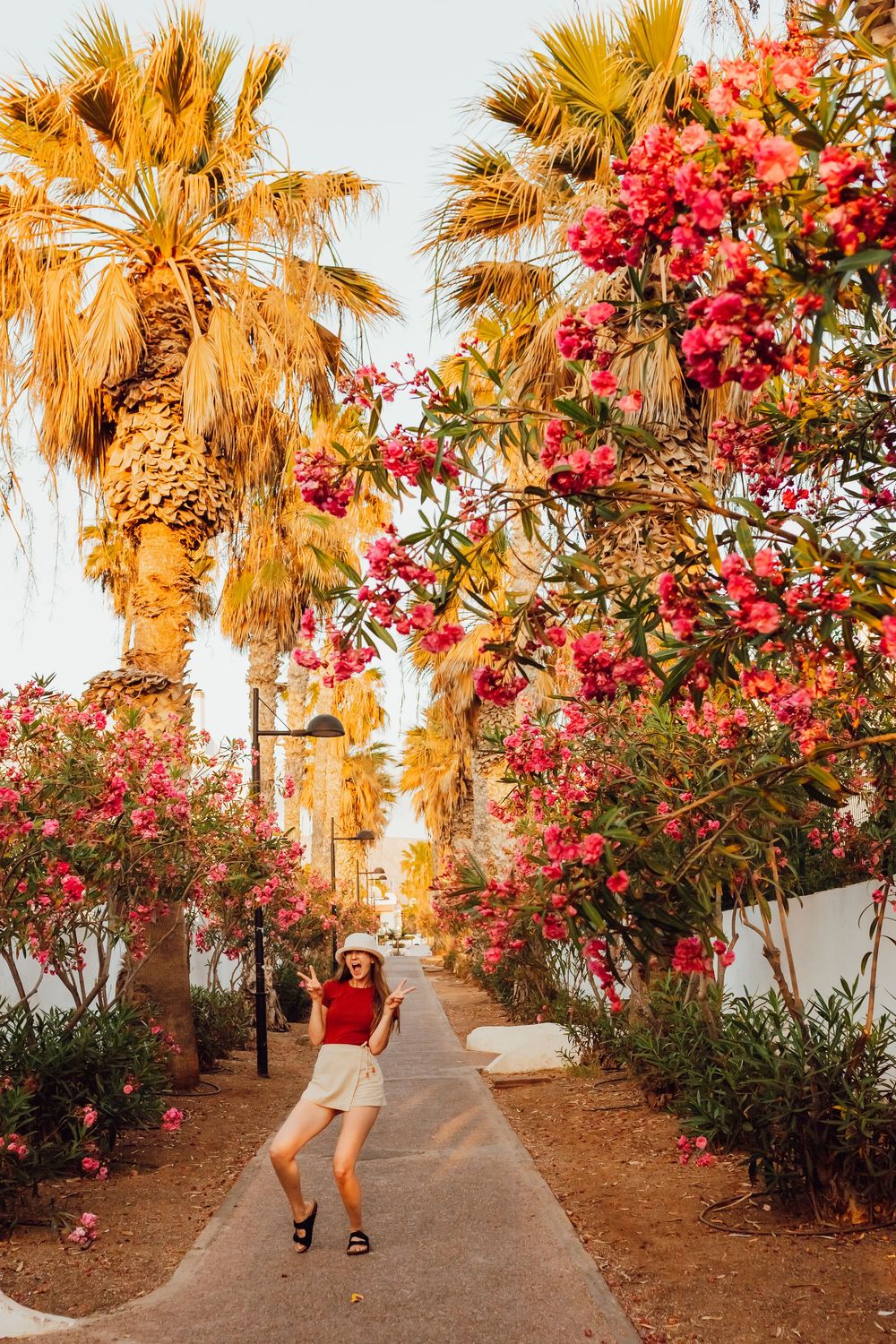 Paula enjoying a sunny walk on Tenerife, surrounded by nature and serenity.