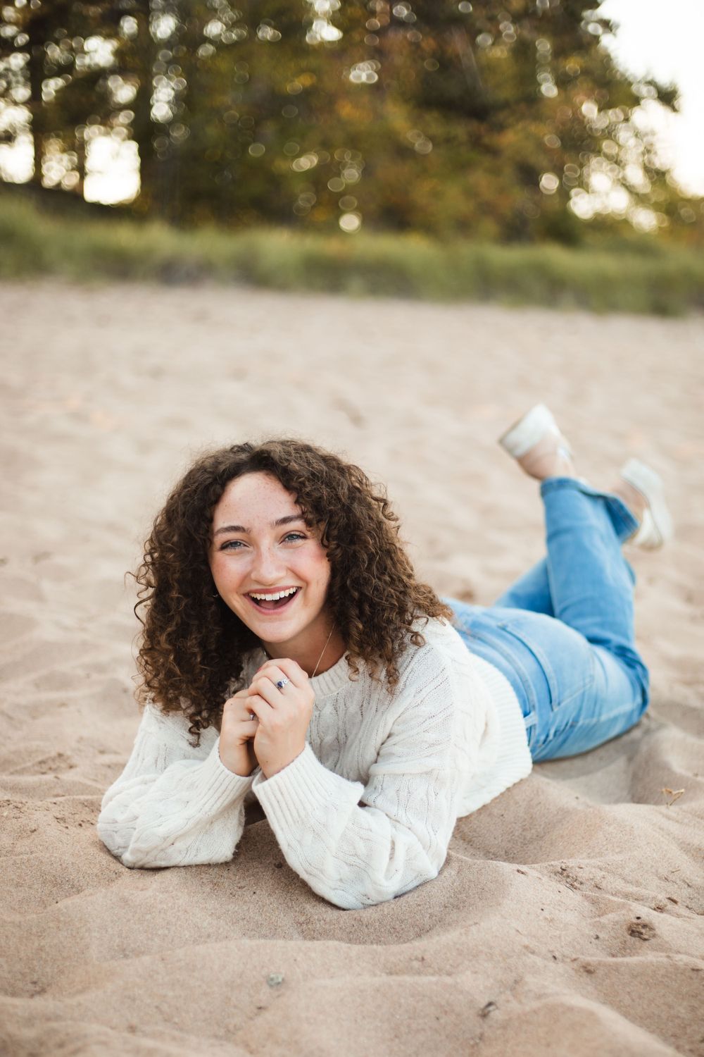 Beach, Marquette, Michigan Senior Photos