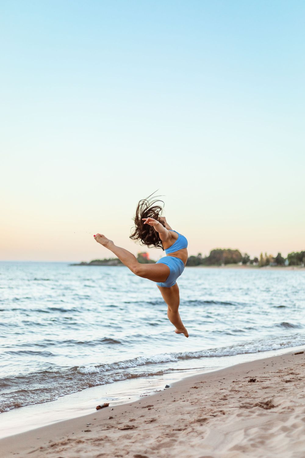 Beach, Dancer, Marquette, Michigan Senior Photos
